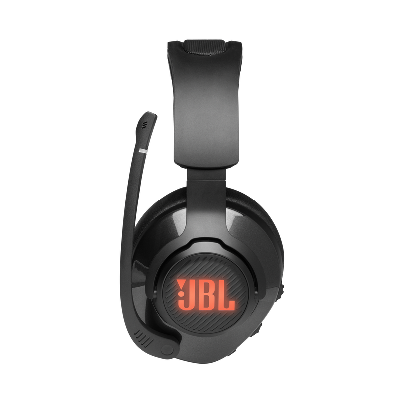 JBL Quantum 400 - Black - USB over-ear PC gaming headset with game-chat dial - Detailshot 6 image number null